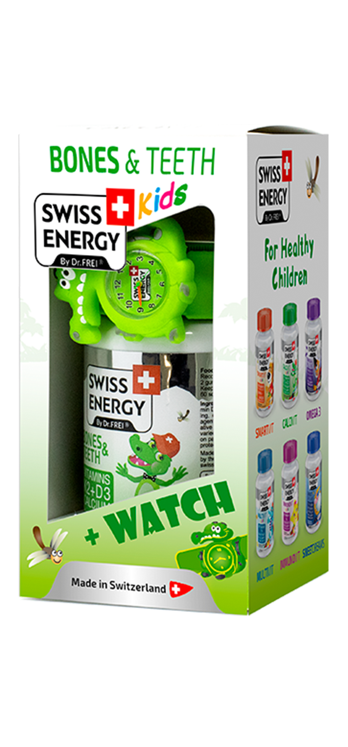 BONES & TEETH with green-crocodile watches